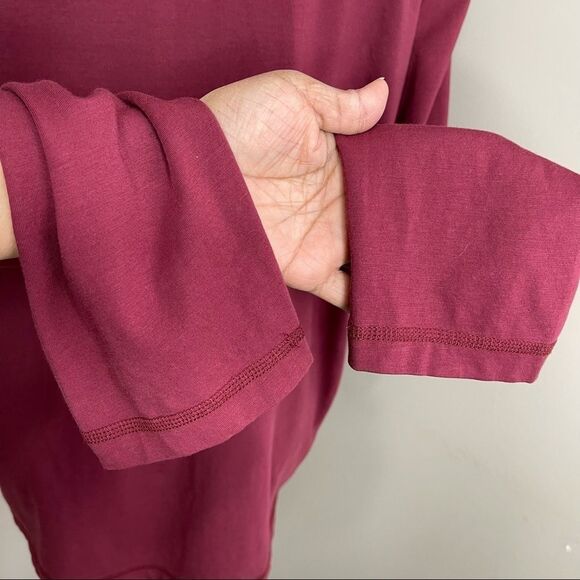 Michael Kors Mens Sweater 2XL Mock Neck Red Half Zip - Picture 9 of 14